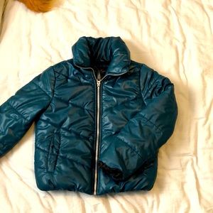 Girls Jessica Simpson cropped puffer